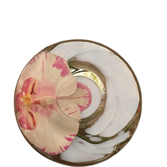 Emilo Robba Other - Emilo Robba Floral Glass Bowl with Pink Accents